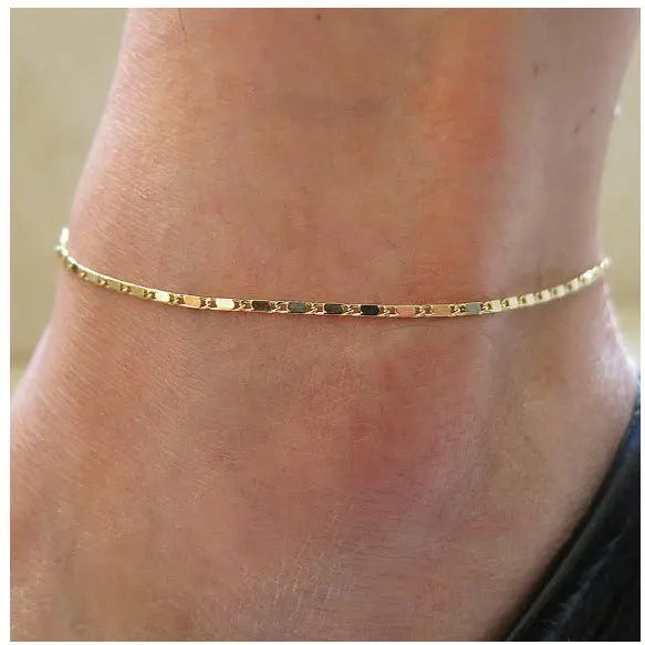All-match Fresh And Popular Simple Beach Chain Anklet Mohamed jewelry My Store