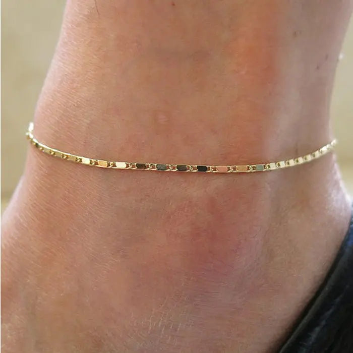 All-match Fresh And Popular Simple Beach Chain Anklet Mohamed jewelry My Store