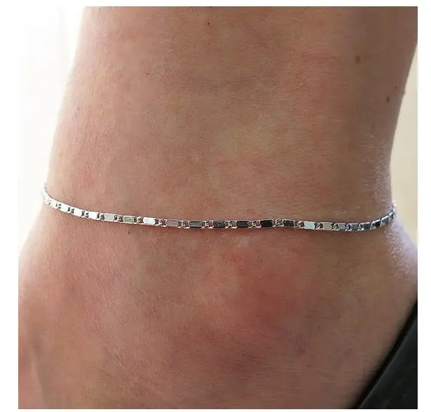 All-match Fresh And Popular Simple Beach Chain Anklet Mohamed jewelry My Store