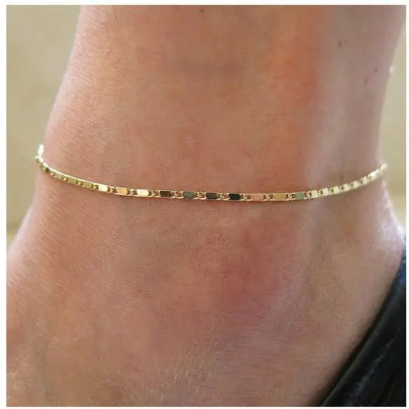 All-match Fresh And Popular Simple Beach Chain Anklet Mohamed jewelry My Store