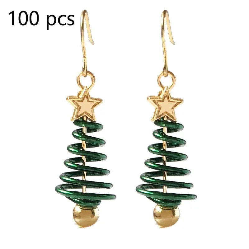 Christmas Earrings Tree Star DIY Earrings Mohamed jewelry My Store