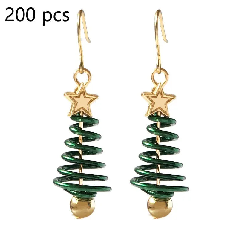 Christmas Earrings Tree Star DIY Earrings Mohamed jewelry My Store