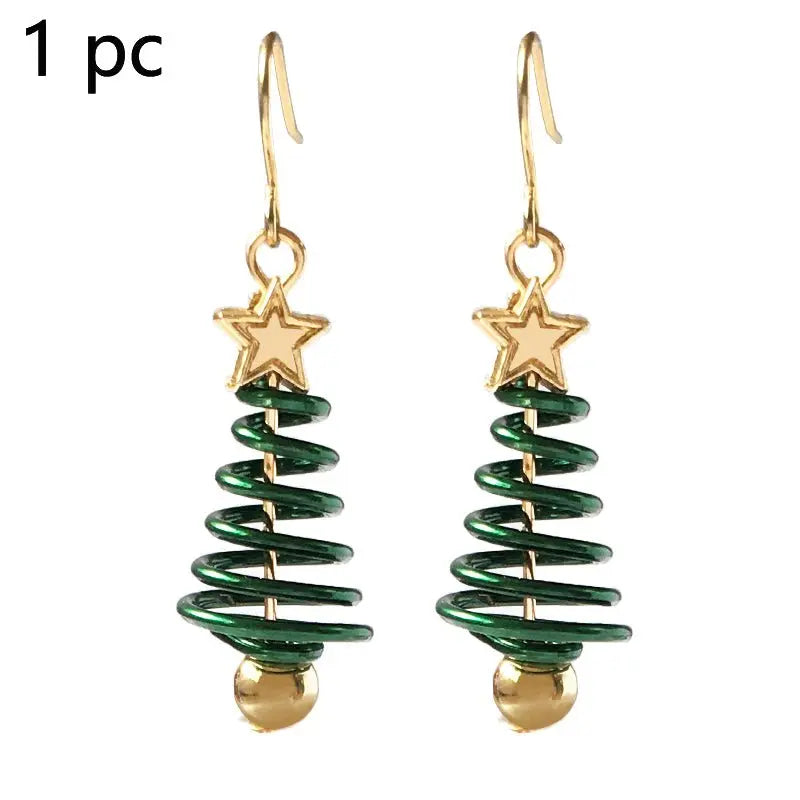 Christmas Earrings Tree Star DIY Earrings Mohamed jewelry My Store