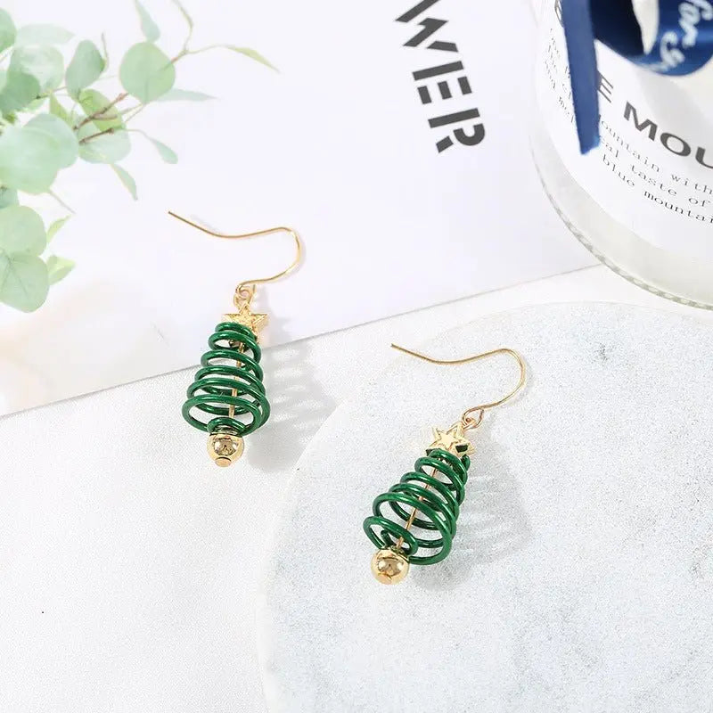 Christmas Earrings Tree Star DIY Earrings Mohamed jewelry My Store