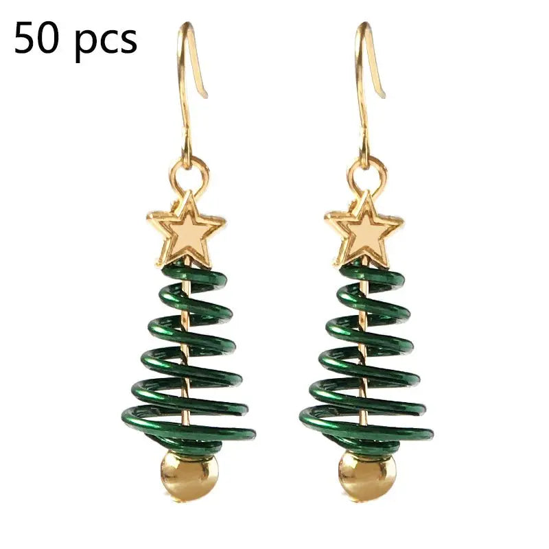 Christmas Earrings Tree Star DIY Earrings Mohamed jewelry My Store
