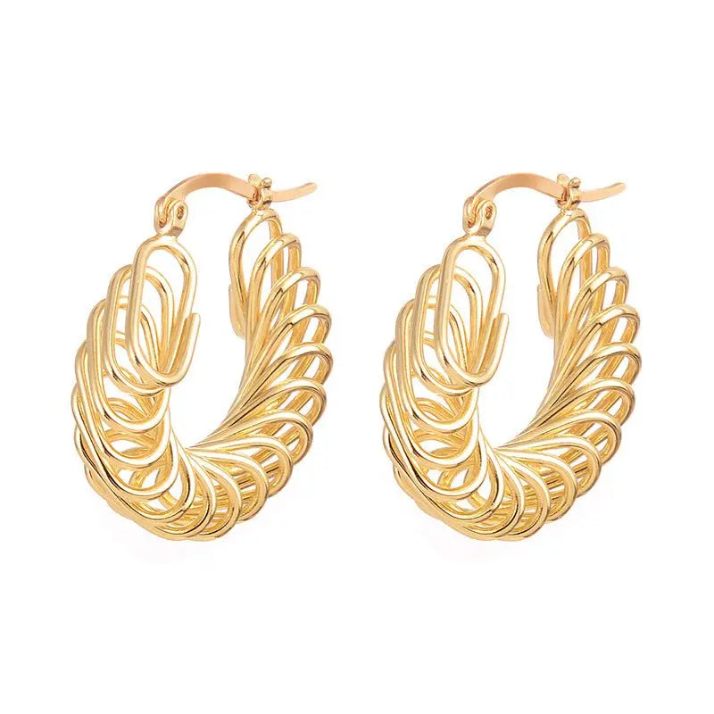 Clip Earrings Winding Earrings Temperament Earrings Mohamed jewelry My Store