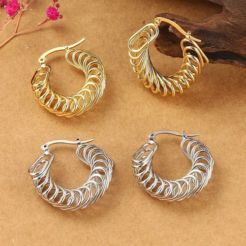 Clip Earrings Winding Earrings Temperament Earrings Mohamed jewelry My Store