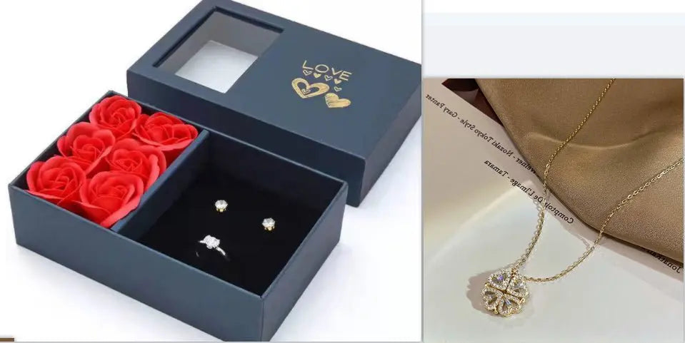 CloverHeart Magnetic 4-in-1 Retro Folding Necklace Mohamed jewelry My Store