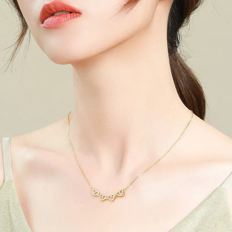 CloverHeart Magnetic 4-in-1 Retro Folding Necklace Mohamed jewelry My Store