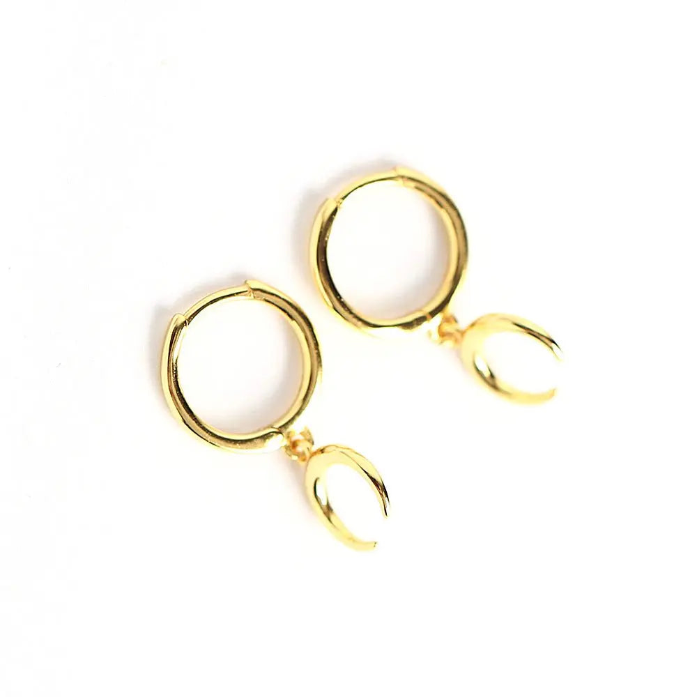 Crescent earrings moon earrings earrings Mohamed jewelry My Store