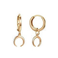 Crescent earrings moon earrings earrings Mohamed jewelry My Store
