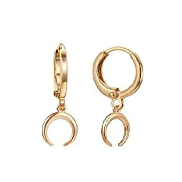 Crescent earrings moon earrings earrings Mohamed jewelry My Store