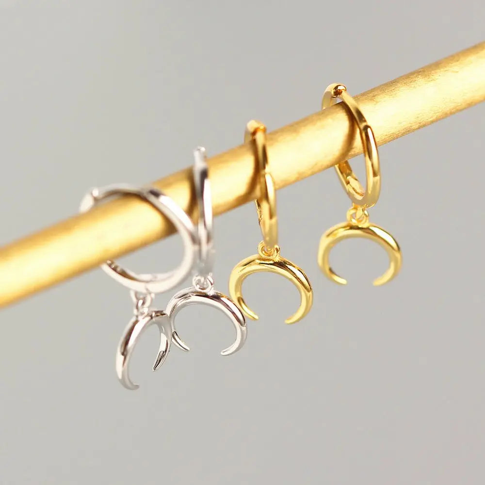 Crescent earrings moon earrings earrings Mohamed jewelry My Store
