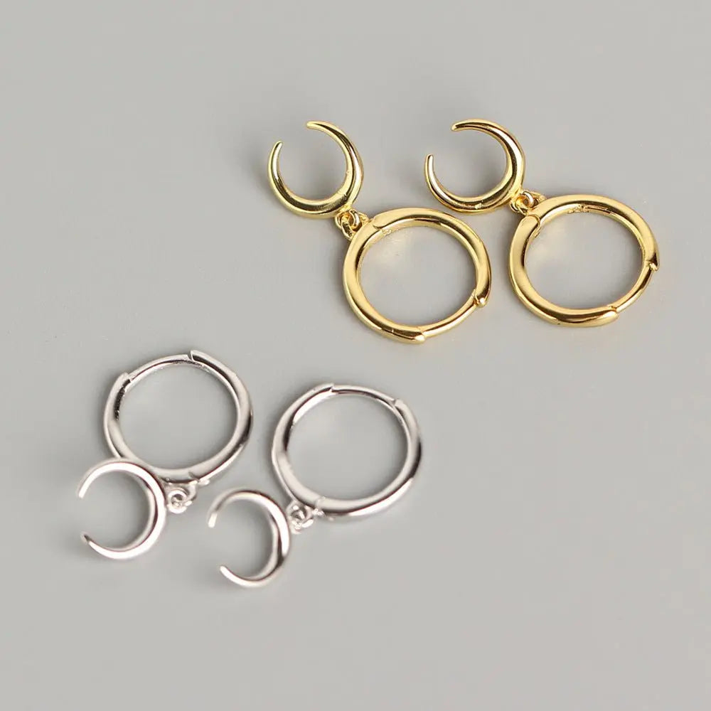 Crescent earrings moon earrings earrings Mohamed jewelry My Store