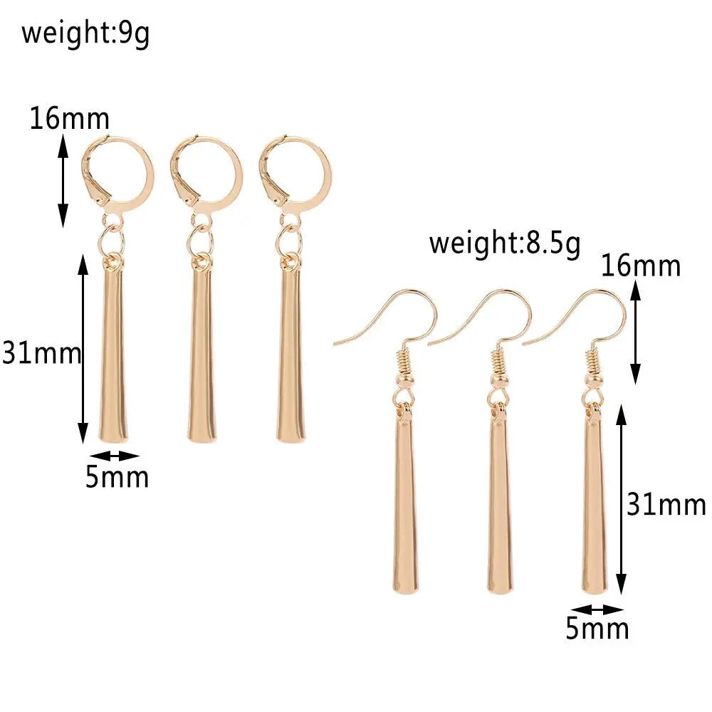 Earrings Earrings Long Drop Earrings Ear Clips Mohamed jewelry My Store