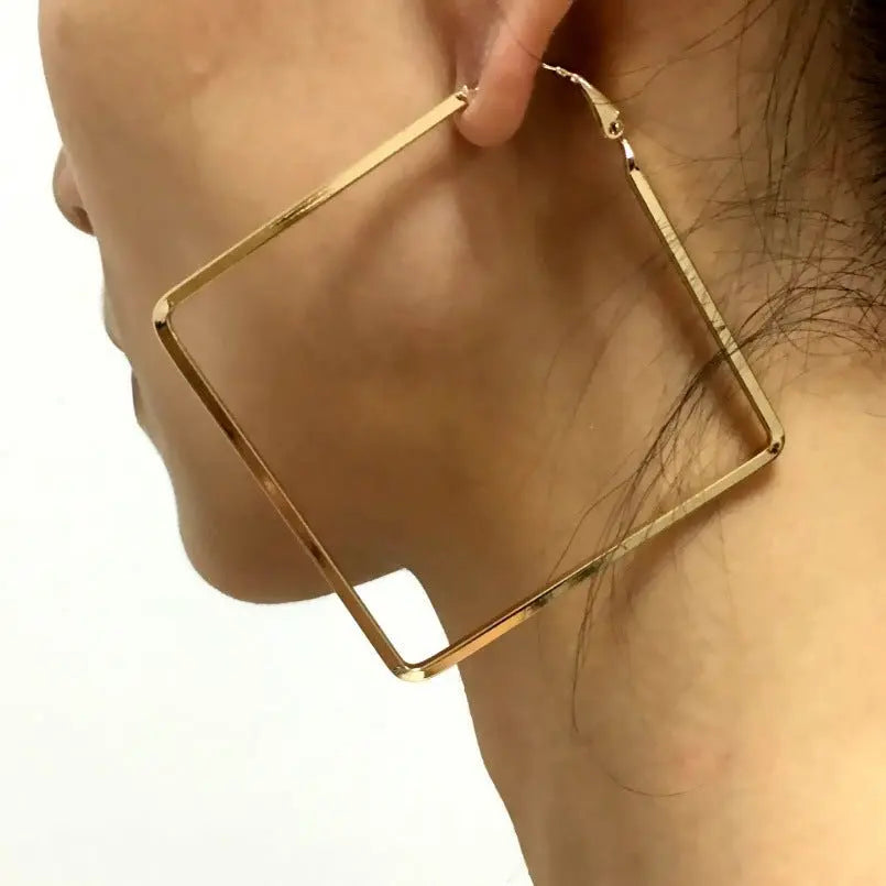Earrings Women's Geometric Diamond Earrings Earrings Mohamed jewelry My Store