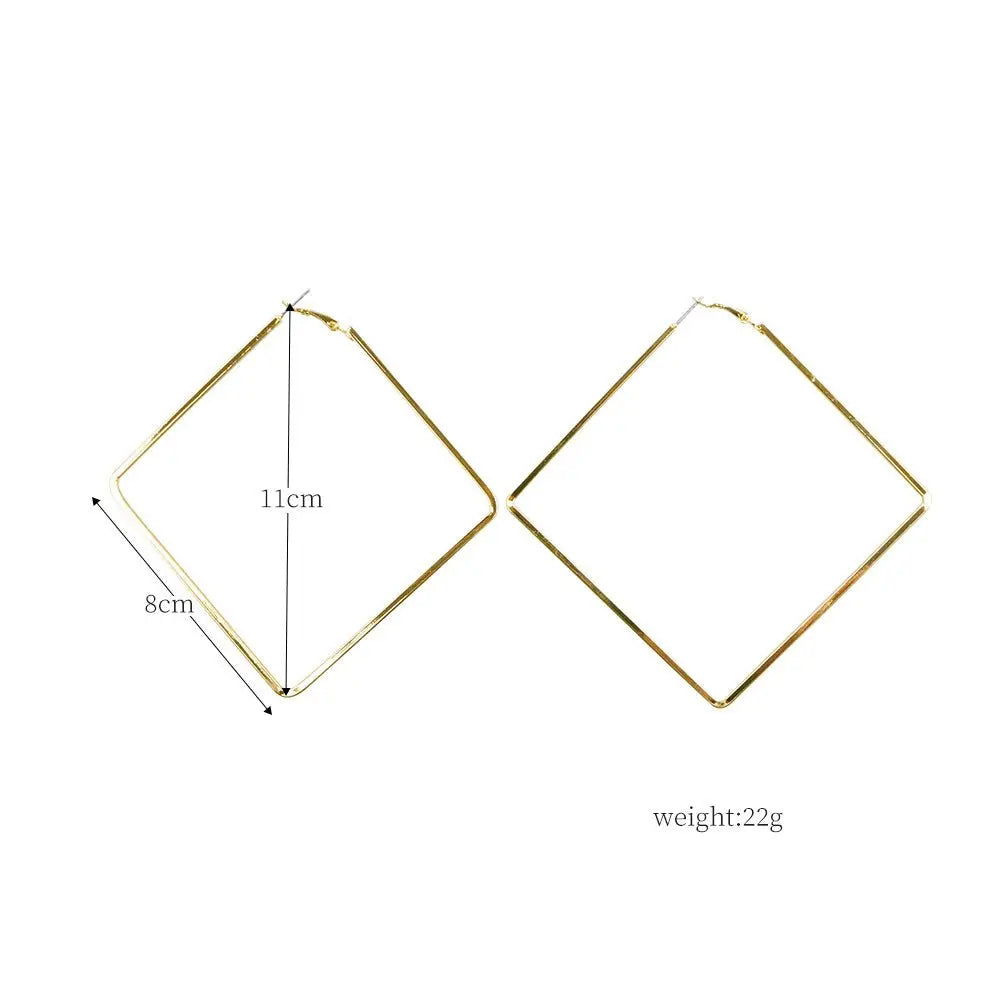 Earrings Women's Geometric Diamond Earrings Earrings Mohamed jewelry My Store