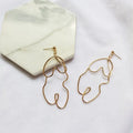 Exaggerated twisted body earrings earrings earrings Mohamed jewelry My Store