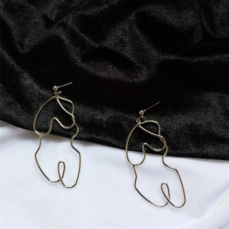 Exaggerated twisted body earrings earrings earrings Mohamed jewelry My Store