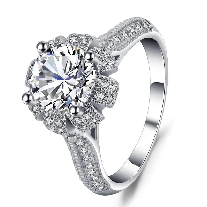 Explosion Jewelry Couples Rings Micro-inlaid Zircon Handmades Creative Style Rings Mohamed jewelry My Store