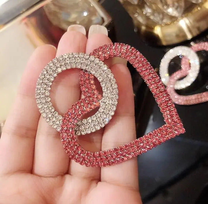 Fashion peach Heart Accessories Earrings Mohamed jewelry My Store