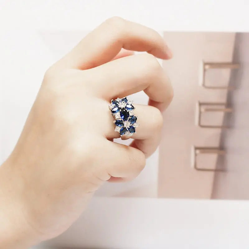 flower rings for women fashion jewelry gift Mohamed jewelry My Store