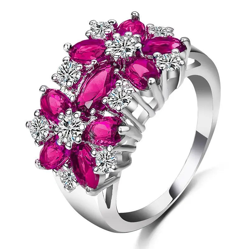 flower rings for women fashion jewelry gift Mohamed jewelry My Store
