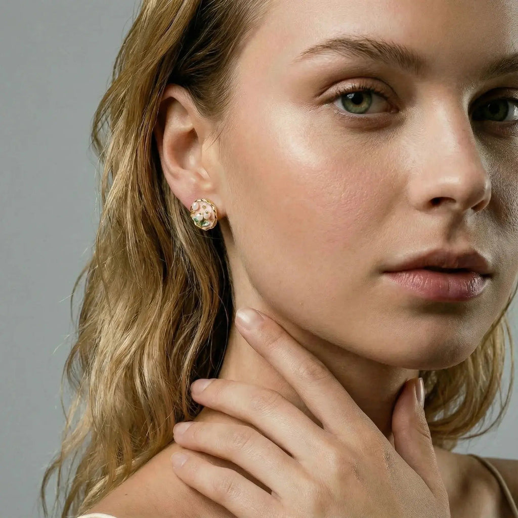 Garden Pearl Studs Mohamed jewelry My Store
