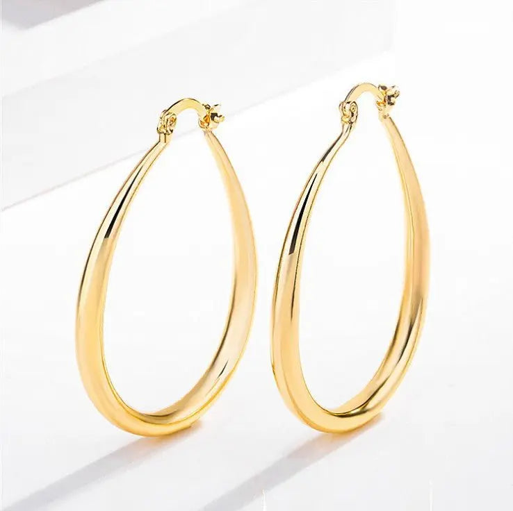 Geometric oval earrings earrings earrings Mohamed jewelry My Store