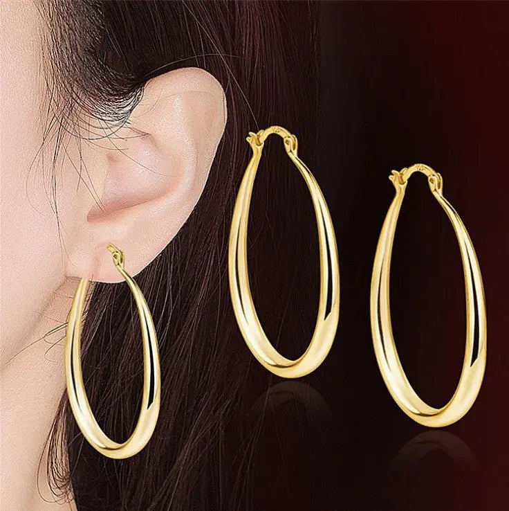 Geometric oval earrings earrings earrings Mohamed jewelry My Store