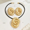 Glamorous Golden Spiral Jewelry Set  - A Statement Of Elegance Mohamed jewelry My Store