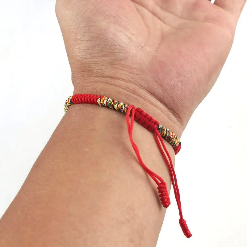 Hand-woven Diamond Knot Couple Red Rope Bracelet Mohamed jewelry My Store