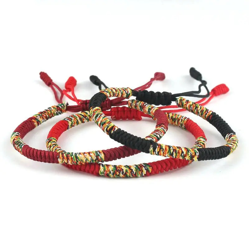 Hand-woven Diamond Knot Couple Red Rope Bracelet Mohamed jewelry My Store