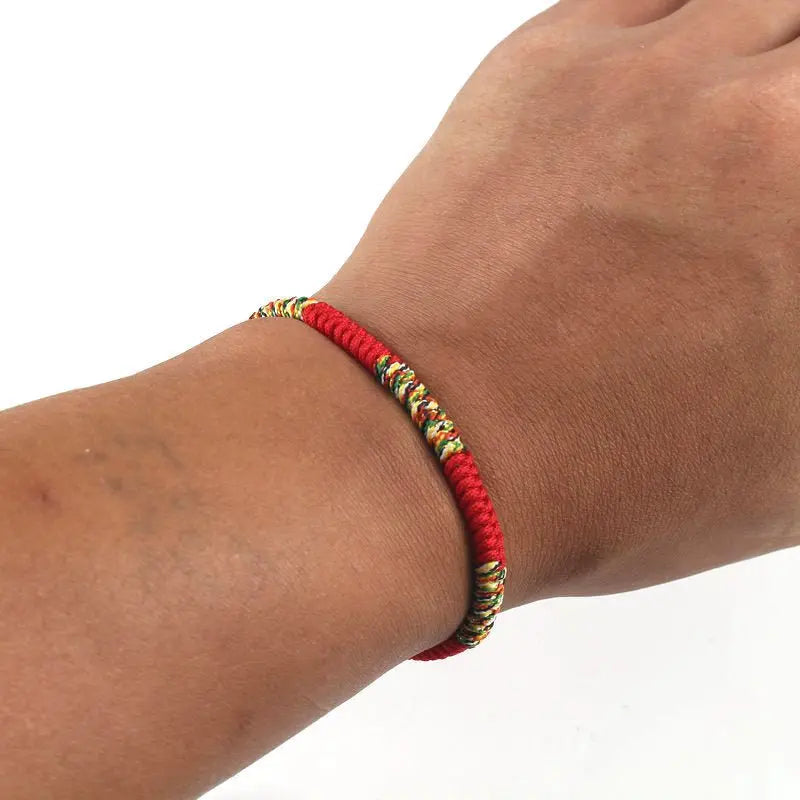 Hand-woven Diamond Knot Couple Red Rope Bracelet Mohamed jewelry My Store