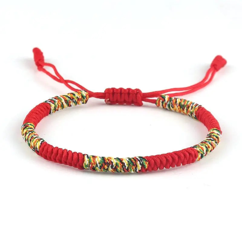 Hand-woven Diamond Knot Couple Red Rope Bracelet Mohamed jewelry My Store