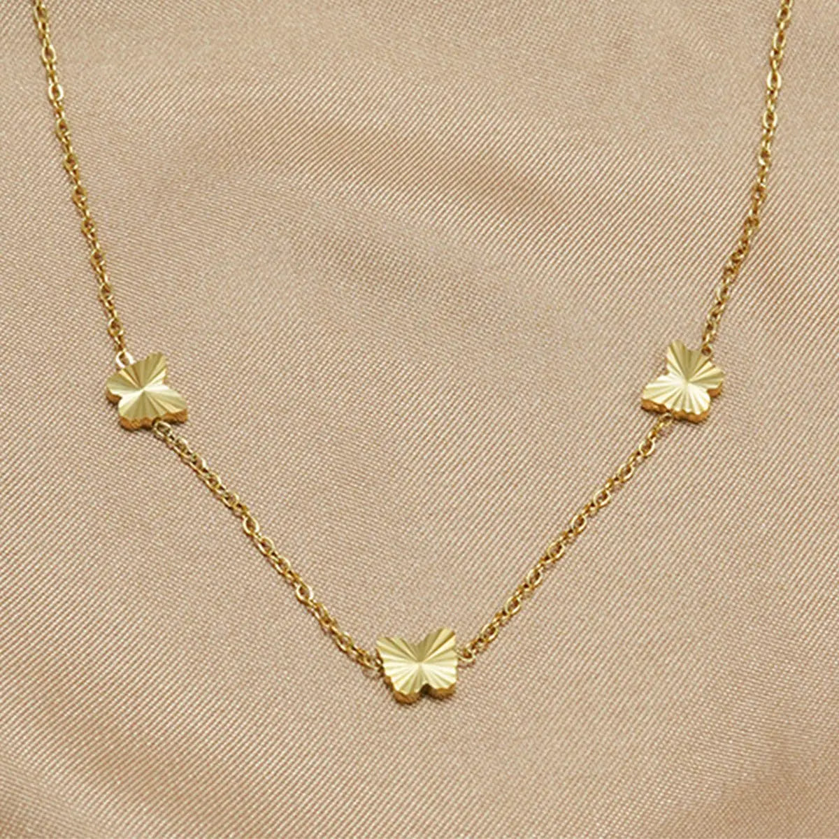 Lxalry Gold Stainless Steel Heart Jewelry Set For Women & Girls - Minimalist Cutout Necklace & Stud Earrings, Waterproof, Hypoallergenic, Tarnish-Free Mohamed jewelry My Store