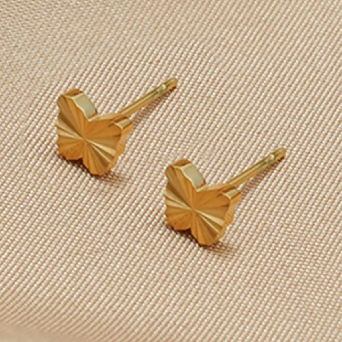 Lxalry Gold Stainless Steel Heart Jewelry Set For Women & Girls - Minimalist Cutout Necklace & Stud Earrings, Waterproof, Hypoallergenic, Tarnish-Free Mohamed jewelry My Store