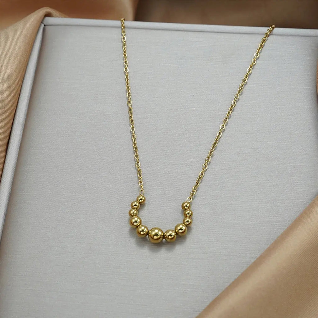 Lxalry Golden Jewelry Set - Crescent Pendant Necklace & Earrings, Minimalist Metal Accessories, Elegant Everyday Jewelry, Perfect For Black Outfits, Dainty Clavicle Chain Mohamed jewelry My Store