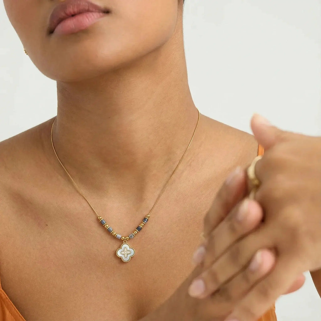 Mystic Clover Necklace Mohamed jewelry My Store