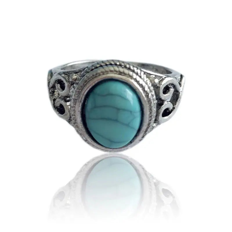 New Boho Blue Engagement jewelry Rings Mohamed jewelry My Store