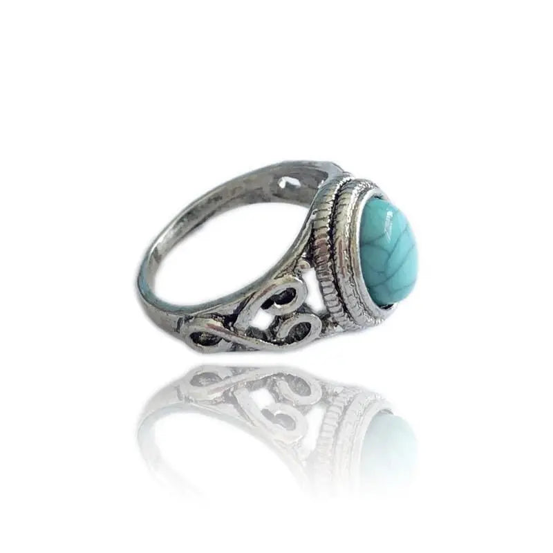 New Boho Blue Engagement jewelry Rings Mohamed jewelry My Store