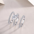 Radiant Moissanite Platinum Ring - 2 Carat Elegance Mohamed jewelry My Store