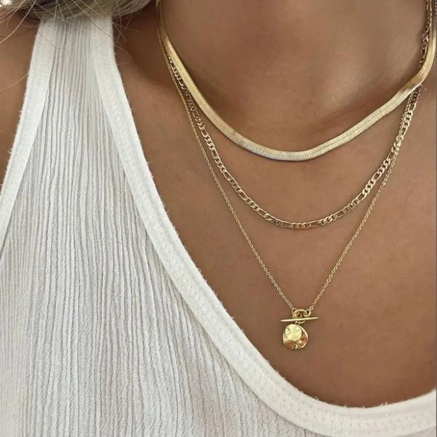 Retro Versatile Multi-layer Snake Chain Mohamed jewelry My Store