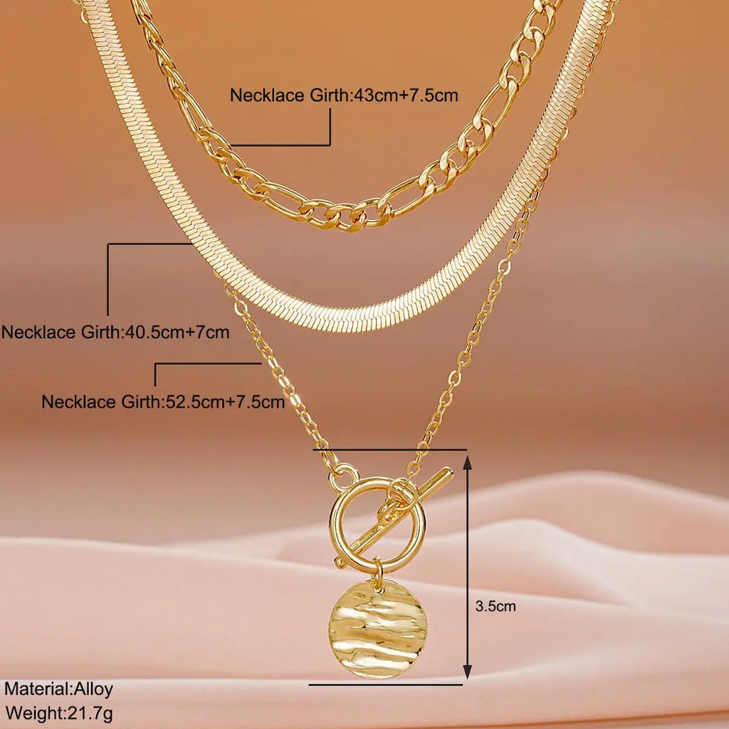 Retro Versatile Multi-layer Snake Chain Mohamed jewelry My Store
