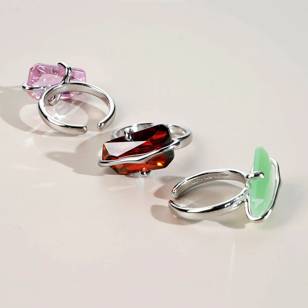 Ring Female Peach Blossom Simple Design Niche Mohamed jewelry My Store