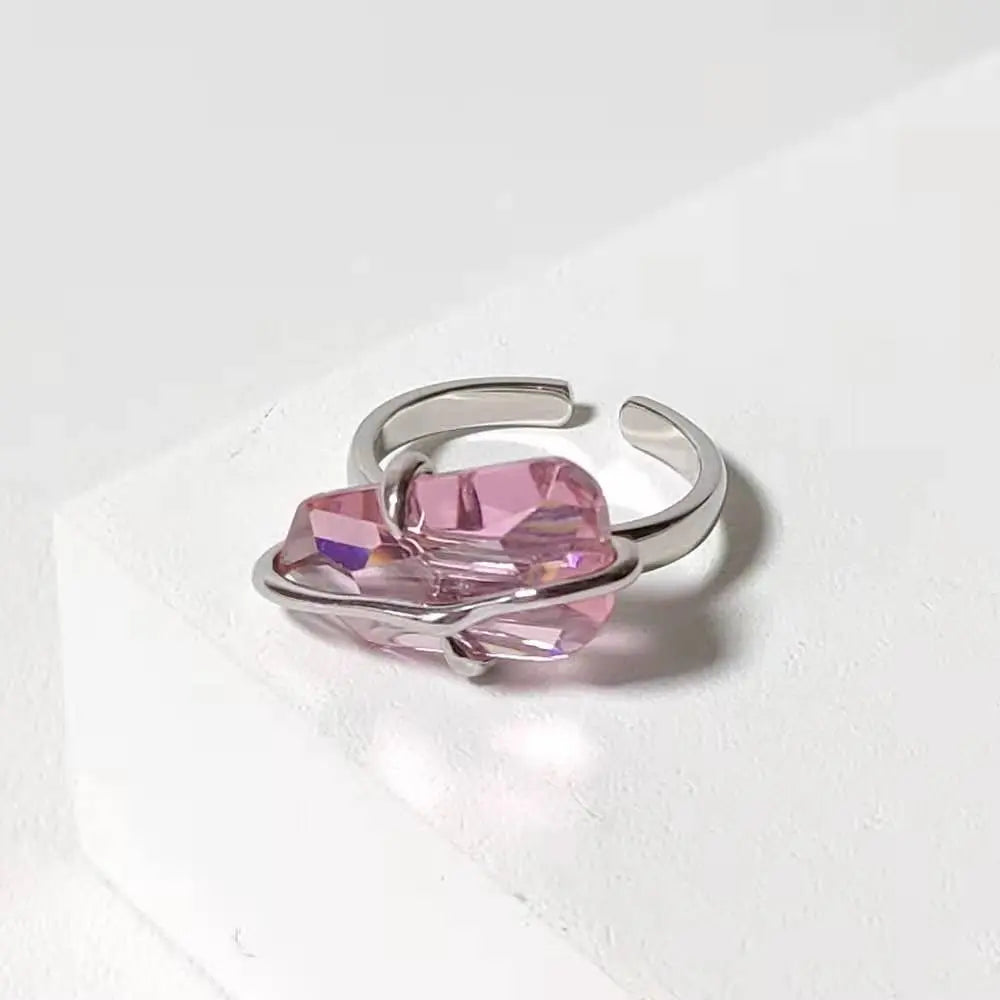 Ring Female Peach Blossom Simple Design Niche Mohamed jewelry My Store