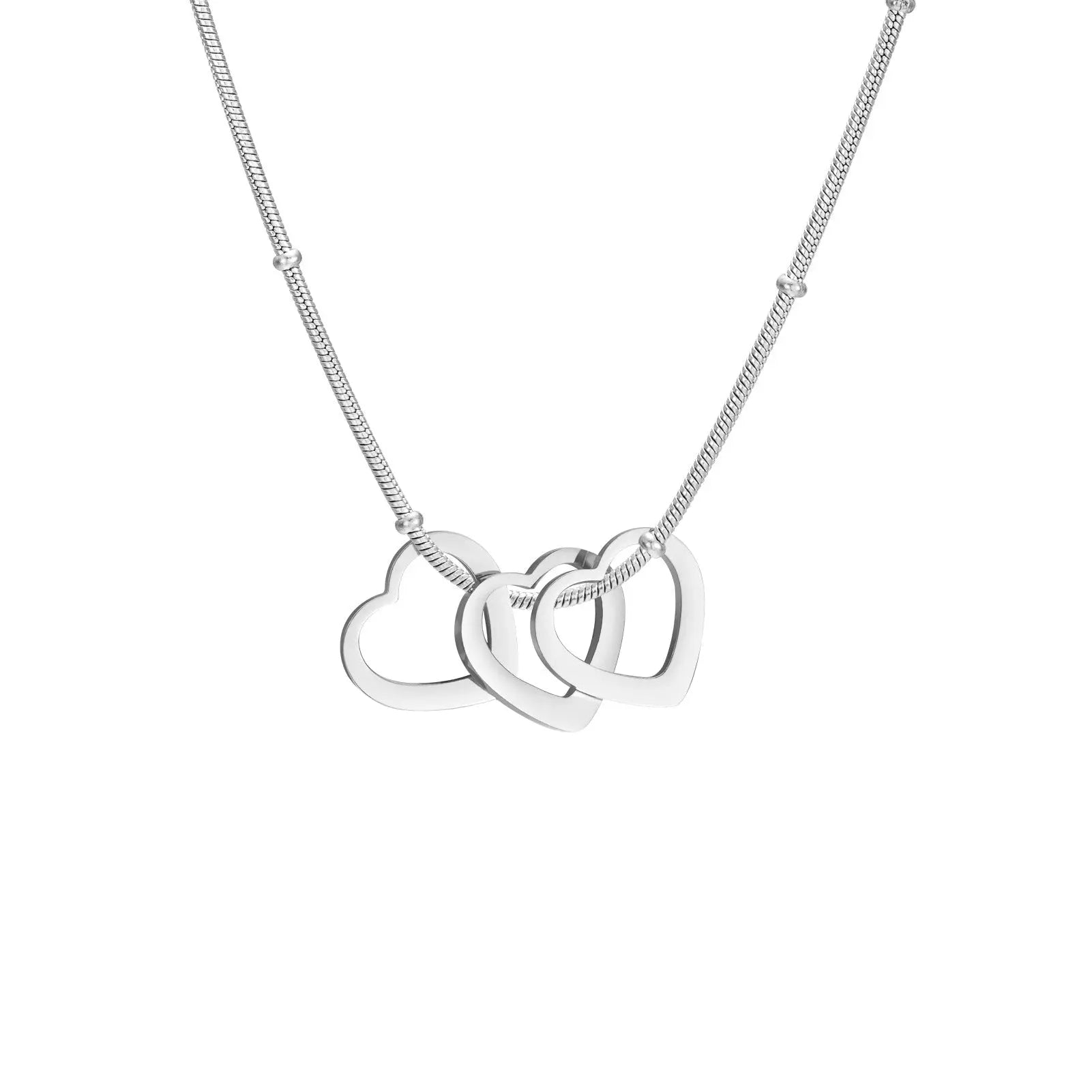 Simple Heart-shaped Light Plate Necklace Mohamed jewelry My Store