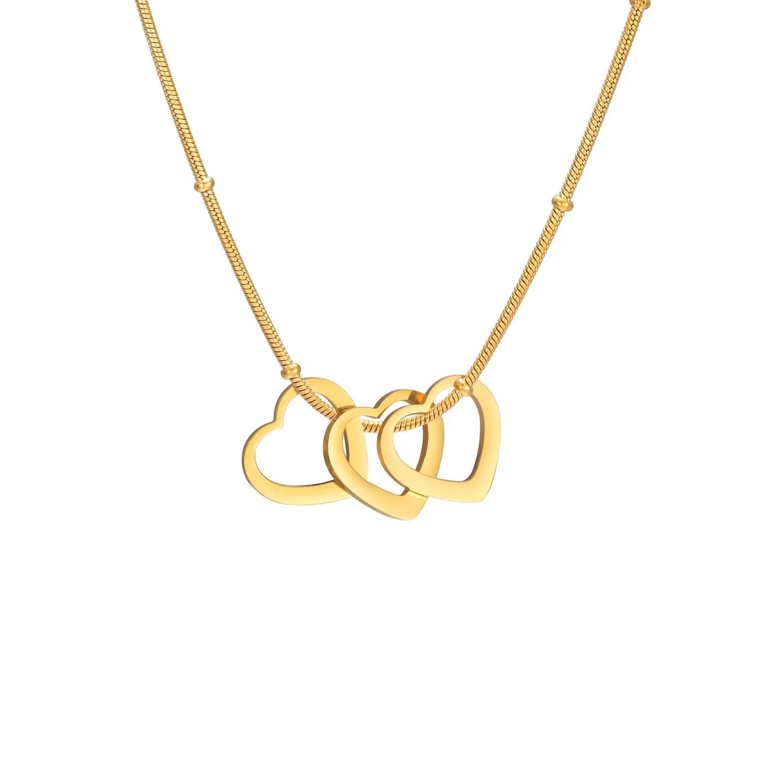 Simple Heart-shaped Light Plate Necklace Mohamed jewelry My Store
