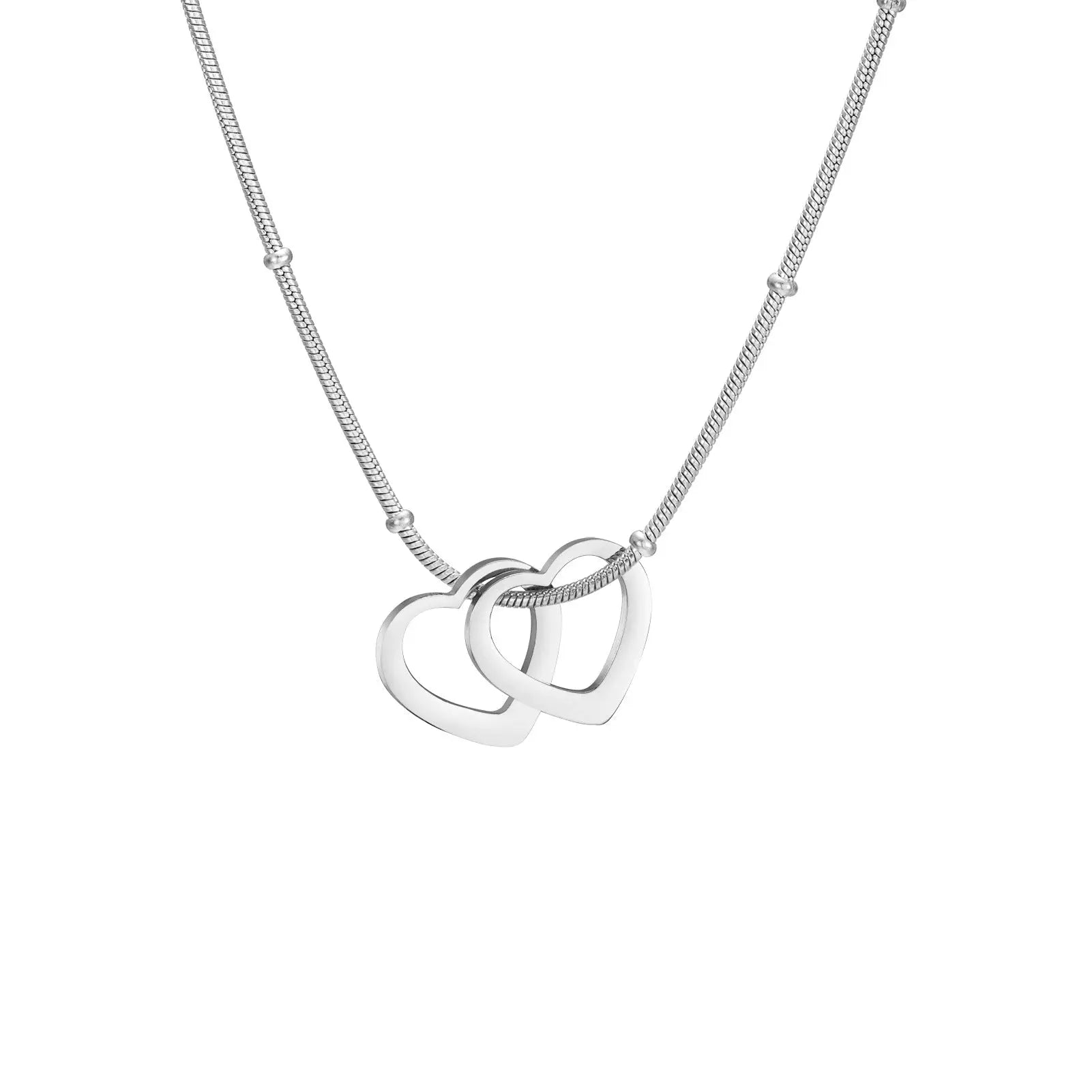 Simple Heart-shaped Light Plate Necklace Mohamed jewelry My Store