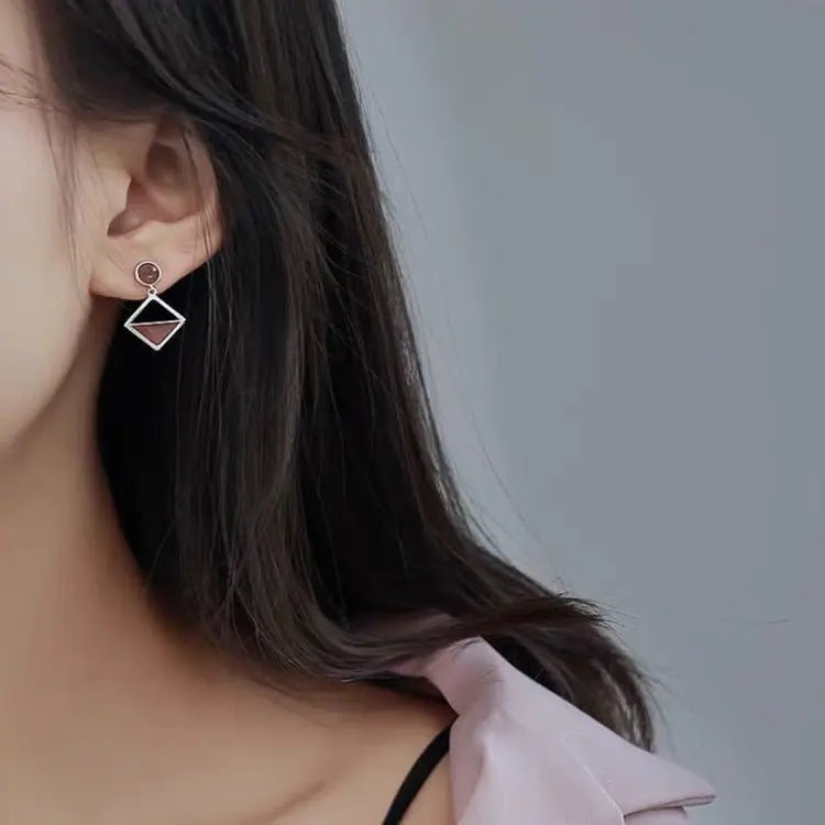 Temperament Earrings Asymmetrical Earrings Frosty Earrings Mohamed jewelry My Store